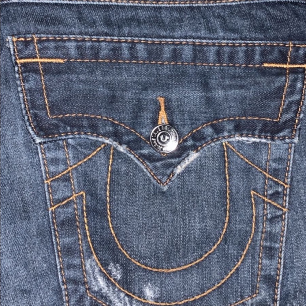 True Religion Paint Splattered Jeans